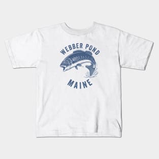 Webber Pond Maine Kids T-Shirt